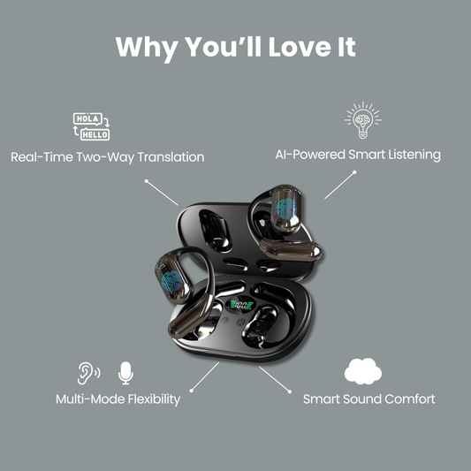 Emory Elodie PolyPod Air™ Wireless Translation Earbuds