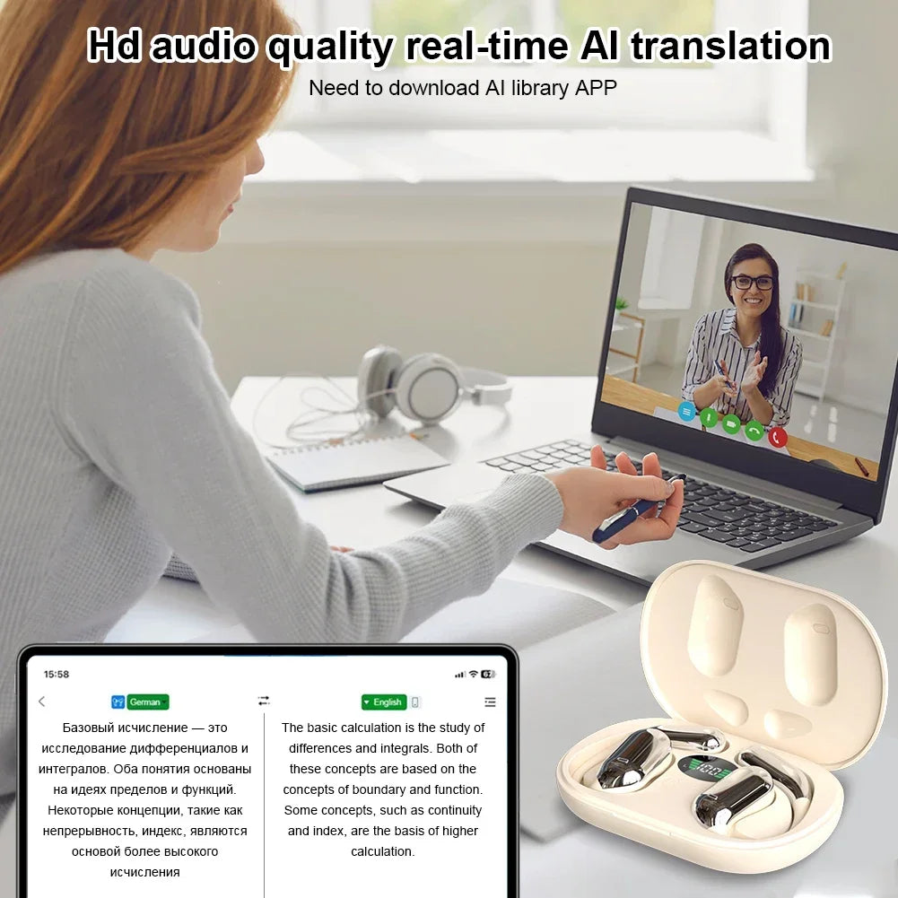Emory Elodie PolyPod Air™ Wireless Translation Earbuds
