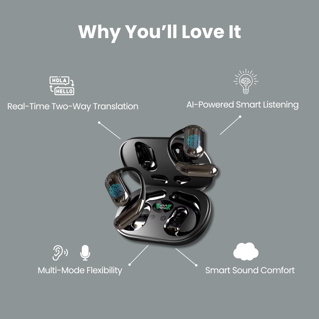 Emory Elodie PolyPod Air™ Wireless Translation Earbuds